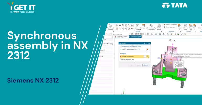 Synchronous assembly in NX 2312