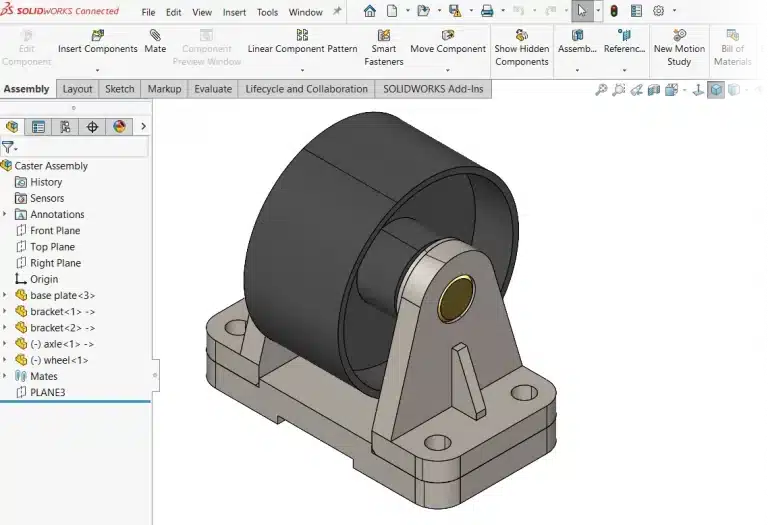 SOLIDWORKS vs AutoCAD - Solidworks diagram