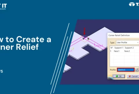 Corner relief in Catia V5