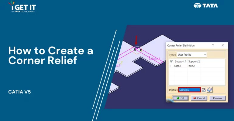 Corner relief in Catia V5