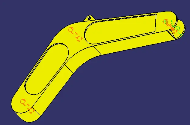 Creating a MultiHole with Simple Hole Type in CATIA V5 R34.