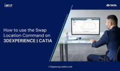 how to use swap location command on CATIA